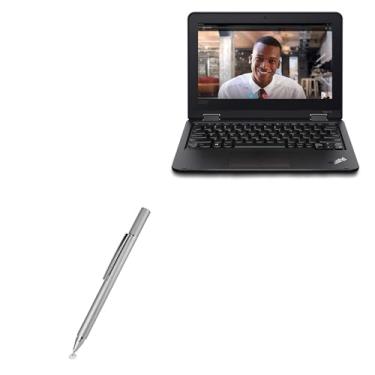Imagem de BoxWave Caneta Stylus compatível com Lenovo ThinkPad Yoga 11e (5ª geração) (29,5 cm) - Caneta Stylus capacitiva FineTouch, caneta Stylus super precisa - prata metálica