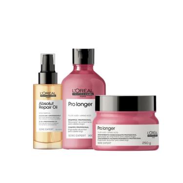 Imagem de LOréal Professionnel Serie Expert Pro Longer e Absolut Repair Kit (3 Produtos)