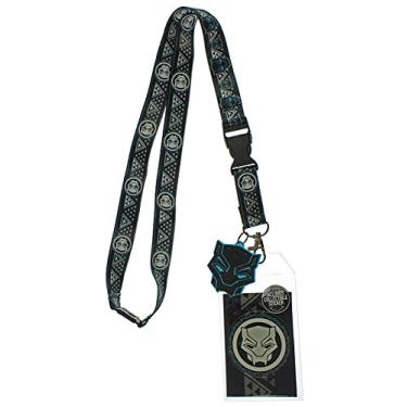 Imagem de Marvel Black Panther Tribal Pattern Lanyard With Charm And ID Holder