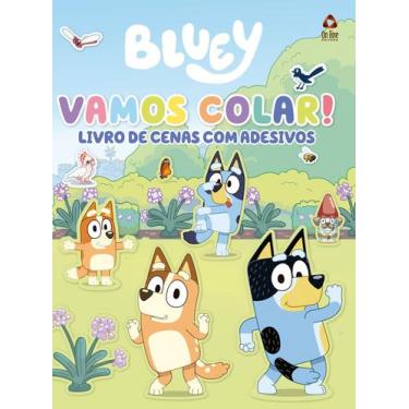 Imagem de Livro - Bluey Livro de Cenas com Adesivos - Vamos Colar!