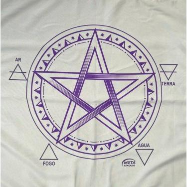 Imagem de Toalha Pentagrama Tecido Jogo Cartas Tarot - Selecione A Cor
