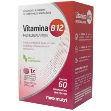 Imagem de Vitamina B12 (Metilcobalamina) 60 comprimidos - Maxinutri