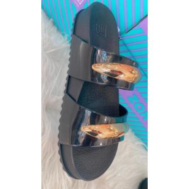 Imagem de Sandalia patete zaxy metal ad 19272, Preto, 35