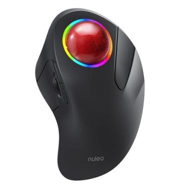 Imagem de Mouse Trackball sem fio Nulea M505B RGB recarregável