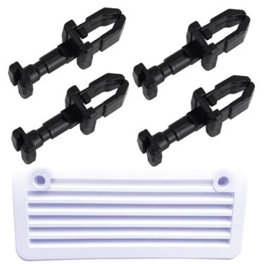 Imagem de 4un Clipes Ventilação Geladeira RV para Norcold 617772, Fixadores Painel Plástico Premium Quarto Volta Acessórios Substituição Peças Trava Ventilação Geladeira Campista para Norcold(Preto)