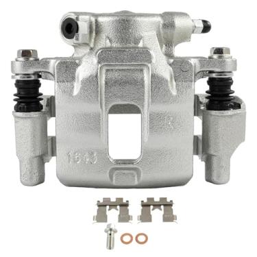 Imagem de SCITOO Pinça de freio a disco dianteira direita 19B1212 com suporte apto para Asuna para Sunrunner 1992-1993, para Suzuki para Sidekick 1989-1998, para Suzuki para X-90 1996-1998, pistão único