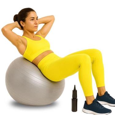 Imagem de Bola Suiça Atividades Fisioterapia Yoga Pilates Exercícios Gestação An