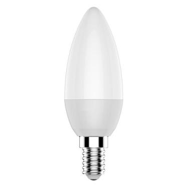Imagem de Kit 10 lampada vela led 3w biv 2700k e14 leitosa demape