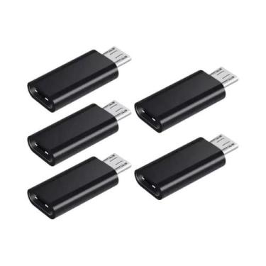 Imagem de Adaptador Micro USB Fêmea Para Tipo C Macho Conversor OTG Para Cabo De