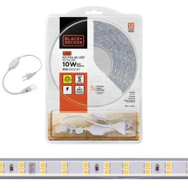 Imagem de Fita Led 5050 Black & Decker Ip67 120 Leds 5m 10W/m Conector - BLACK +