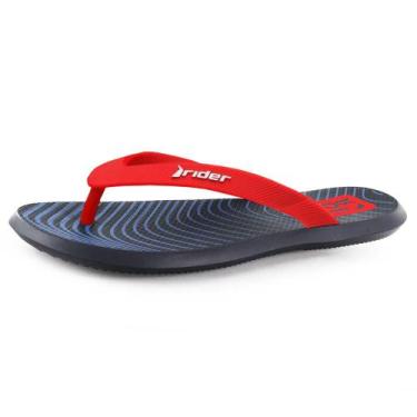 Imagem de Chinelo Grendene Rider R1 Style Infantil - 11957, 34, Azul, Vermelho