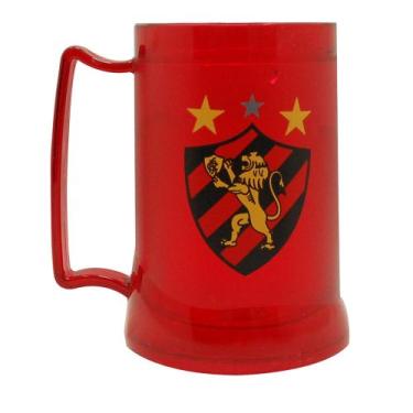 Imagem de Caneca De Gel Vermelha Sport Club Recife Leão Da Ilha - coisaria