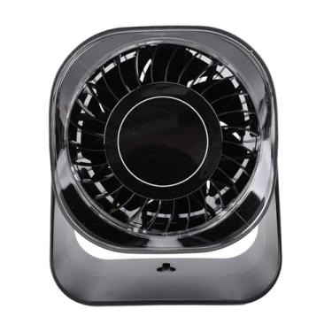 Imagem de GLOGLOW 100 Velocidades Desk, Ventilador Ajustável fã de Exibição Digital de 100 Velocidades 220 ° Recarregável Portátil Ajustável Com Controle de Velocidade de Escalão para Viagens de (Preto)