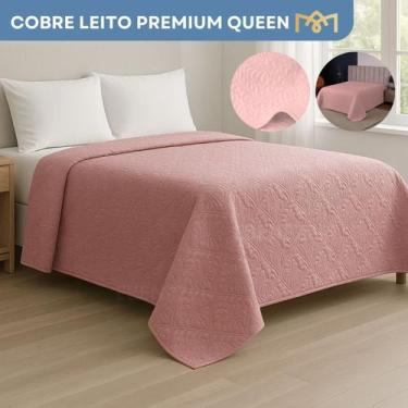 Imagem de Cobre Leito Queen Colcha Avulsa Slim Antialérgica Bordada Luxo Hotel T