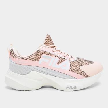 Imagem de Tênis Infantil Fila Progress, Rosa, Branco, 28