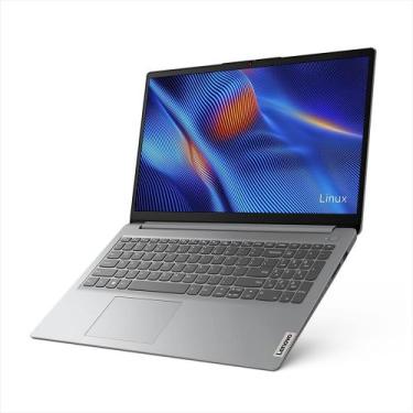 Imagem de Notebook 15.6" Ideapad 4GB 128GB Linux I3-1215U Cinza Lenovo
