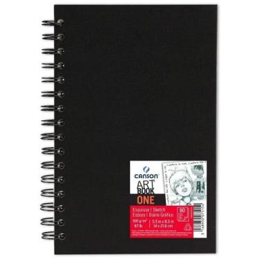 Imagem de Caderno Sketchbook Canson Artbook One 100g A5 80 Folhas 9211