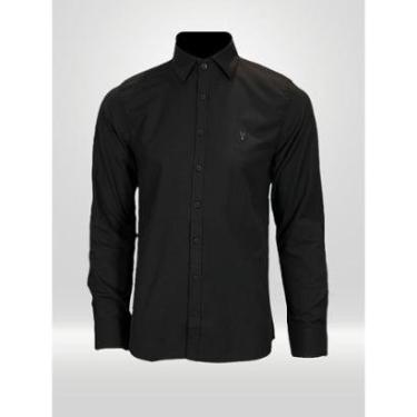 Imagem de CAMISA MASCULINA MANGA LONGA PRETA VICTOR VARRENS-Masculino