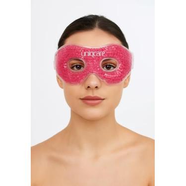 Imagem de Máscara Térmica de Gel para Olhos, Tratamento de Olheiras e Enxaqueca, Rosa