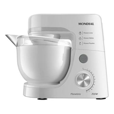 Imagem de Batedeira Planetária Mondial 700W BP-03-W – 12 Velocidades, Tigela 4,5L, Branca