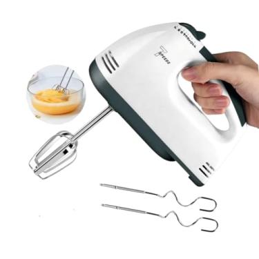 Imagem de Mini Batedeira Portátil Elétrica de Mão 260W 7 Velocidades Ideal para Ovos Bolos Massas Doces Prática e Compacta 220V