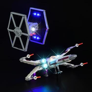 Imagem de Rorliny LED Lighting Kit for Lego Star Wars TIE Fighter & X-Wing Mash-up, Creative Light for Lego 75393 Set (Lights Only, No Lego Models)