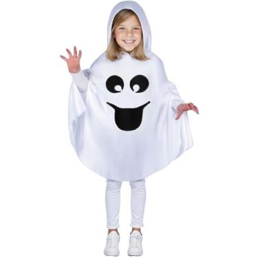 Imagem de Noubeau Conjunto de calça preta com capuz e capa de fantasma para bebês meninos e meninas, Ghost B, 7-8 Years