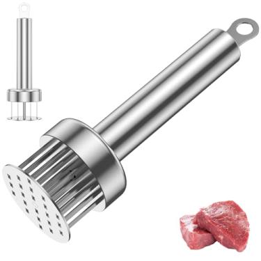 Imagem de Amaciador de carne, 22 agulhas, ferramenta portátil de amaciador de carne, aço inoxidável 304, martelo de carne fácil de usar, prensa de carne eficiente para bife, frango, peixe, porco