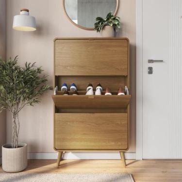 Imagem de Sapateira Vertical Armário Organizador 03 Portas para 18 pares de Calç