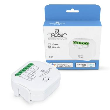 Imagem de Interruptor Inteligente Mini Módulo Relé Wifi 1 ou 2 Canais 10A Alexa Google Tuya SmartLife Bivolt 2300W Automação