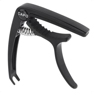 Imagem de 2X Capotraste Violão/Guitarra Profissional Aço E Nylon Preto