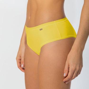 Imagem de Calcinha Loba Biquini Clássica em Algodão 40353-001, Amarelo, GG