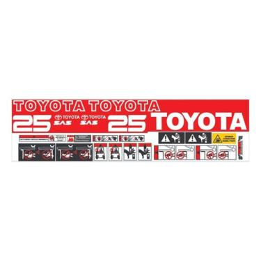 Imagem de Kit Adesivos Toyota 25 Sas Para Empilhadeira