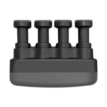 Imagem de rockible Exercitador de dedos Fortalecedor de preensão de mão Auxiliar de treinamento de força de dedos Pinça de mão, Preto