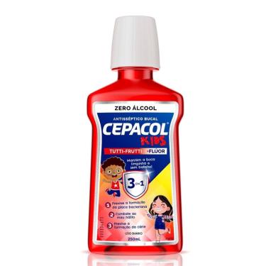 Imagem de Enxaguante Bucal Cepacol Kids Sem Álcool Sabor Tutti Frutti 250ml