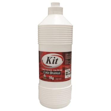 Imagem de Cola Plastica, 179155, Frasco com 1000 gramas, Branco, Kit