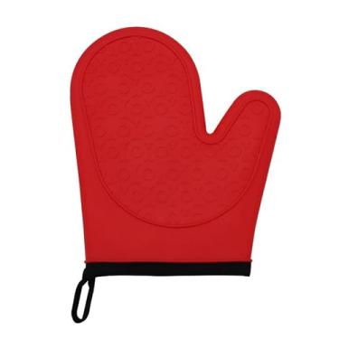 Imagem de Luva de Silicone para Forno Resistente ao Calor – Forro de Algodão Macio, Antiderrapante, Impermeável e Durável – Pegador de Panela e Churrasco