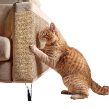 Imagem de Arranhador Adesivo de Carpete para Gatos - Proteção Total para Móveis, Alivia Estresse e Controla Unhas, Vários Tamanhos e Cores (VERMELHO)