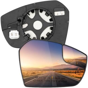 Imagem de LOIYLLEN Substituição do espelho lateral do passageiro para Ford Escape 2017 2018 2019 - Vidro do espelho do lado direito, vidro dos espelhos retrovisores com aquecimento elétrico