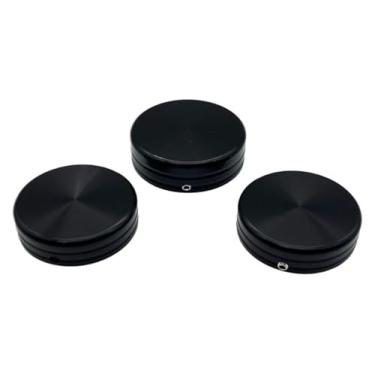 Imagem de BYYINGSUS Tampas de tampa da porca da haste do garfo superior da motocicleta compatíveis com Dyna Fat Bob Super Glide FXDL 06-2017 Softail FLS Sportster XL 883 1200 (preto)