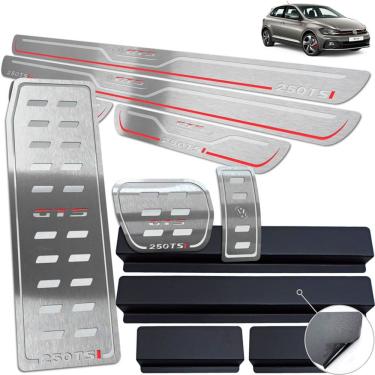 Imagem de Descanso + Pedaleira + Soleira Prata BR Polo GTS 250 TSI