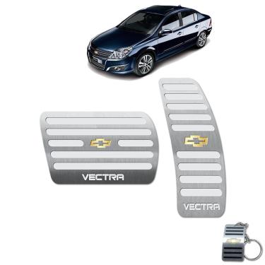 Imagem de Pedaleira Automático Chevrolet Vectra 2006 Até 2011 Aço Inox