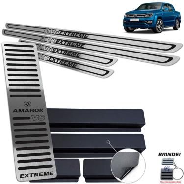 Imagem de Descanso Soleira Amarok V6 Extreme 18 21 Preto Baixo Relevo