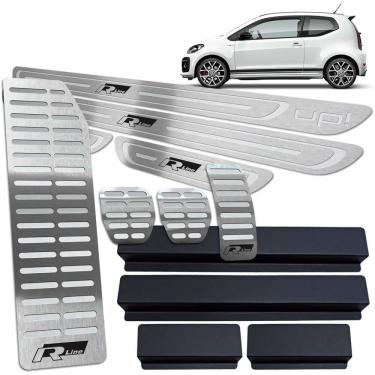 Imagem de Descanso Pedaleira Manual Soleira Prata BR Up R-line 4 Porta