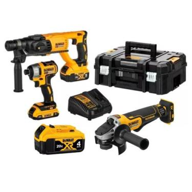 Imagem de Combo Martelete Dch133 Parafusadeira + Lixadeira Dcg413 3bat - Dewalt,