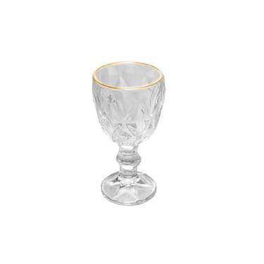Imagem de LYOR - Taça de Licor de Vidro com Fio de Ouro Diamond 60ml