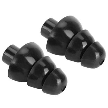 Imagem de Yctze Tampões de Ouvido de Silicone Reutilizáveis ​​pretos para Redução de Ruído, Natação à Prova d'água, Dormir e Protetores de Ouvido de Spa Com Filtro