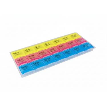 Imagem de Porta Comprimido Semanal 21 Divisórias – Organizador de Remédios, Vitaminas, Suplementos e Pílulas