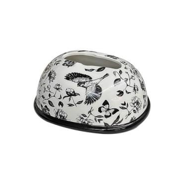 Imagem de Porta-lenços de papel para sala de estar, tinta, cerâmica, para cozinha, sala de estar, mesa, caixa de papel