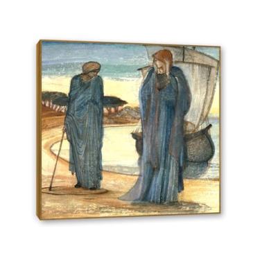 Imagem de SDYJ6GSW Edward Burne Jones Arte de parede The Magic Circle Poster pinturas famosas reprodução de imagens romantismo decoração de parede Edward Burne Jones decoração de casa 30 x 30 cm (12 x 12 pol
